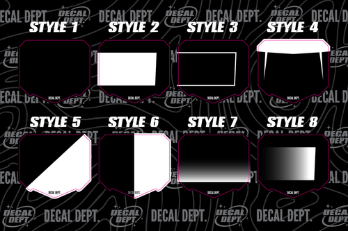 Custom Drift 8 Fang Plate Decal
