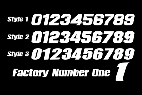 Custom Drift 8 Fang Plate Decal