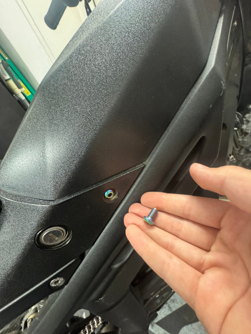 Talaria titanium battery key bolts