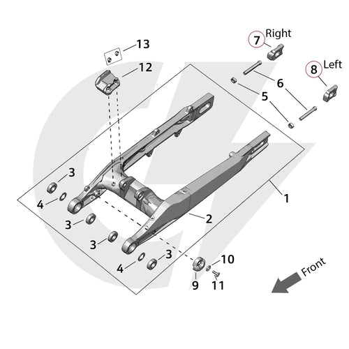 Surron Ultra Bee – Axle Chain Adjuster Block (Left / Right) | OEM