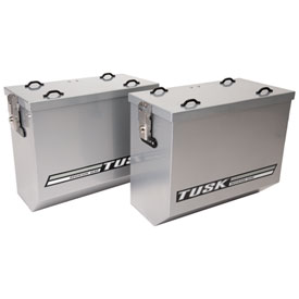 Tusk Aluminum Panniers V2 Large - Tusk Quick Release Mount