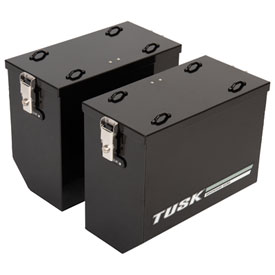 Tusk Aluminum Panniers V2 Large - Tusk Quick Release Mount